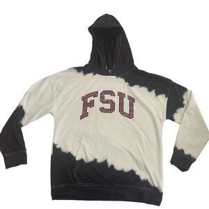 FSU Seminoles Women's Dip-Dyed Hoodie Pullover Multicolor Small Gameday Couture